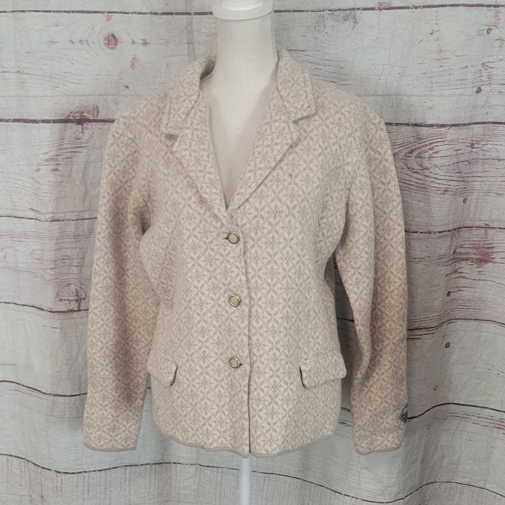 Norlender Gro Wool Button Front Cardigan/Blazer Size XL